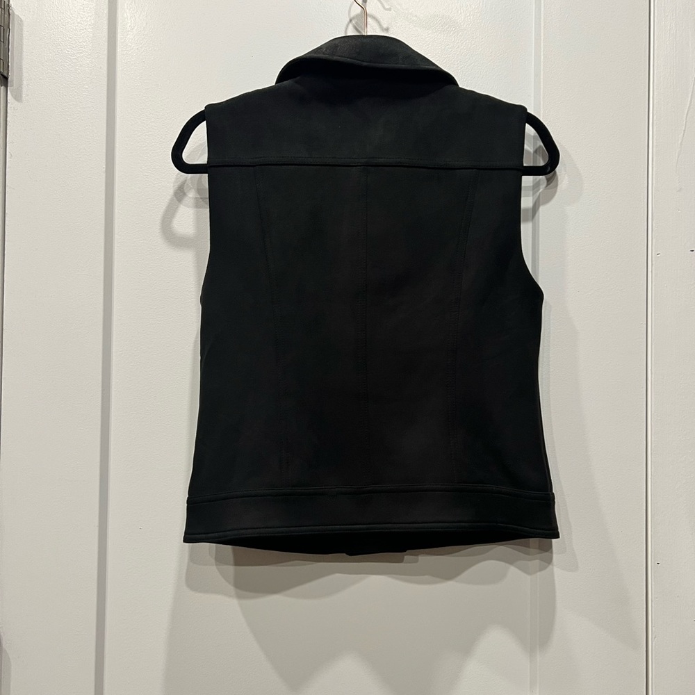 Philosophy Vegan Suede Moto Vest - Black - Picture 8 of 8